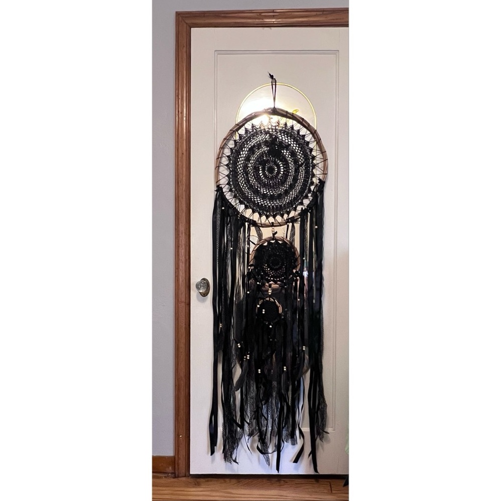 Large Black Dreamcatcher Wall Decor